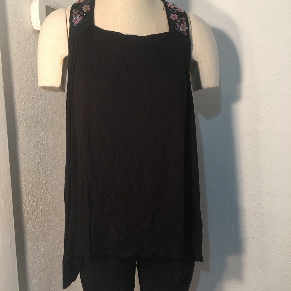 Rock & Republic Black Embellished Tunic